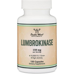 Люмброкиназа Double Wood Supplements Lumbrokinase 150 mg 120 capsules