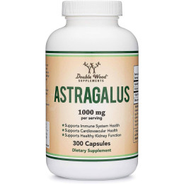 Экстракт астрагала Double Wood Supplements Astragalus 1000 mg 300 capsules