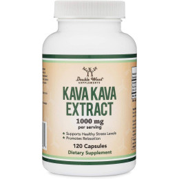 Екстракт кава-кави Double Wood Supplements Kava Kava Extract 1000 mg 120 capsules