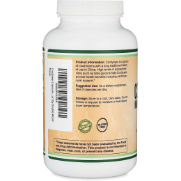 Кордицепс Double Wood Supplements Cordyceps Mushroom Extract 1000 mg 210 capsules