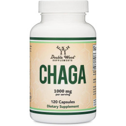 Чага Double Wood Supplements Chaga Mushroom 1000 mg 120 capsules