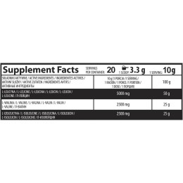 Амінокислотний комплекс BCAA 2:1:1 200 g Natural OstroVit