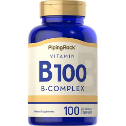 B-100 Vitamin B Complex, 100 Quick Release Capsules Piping Rock