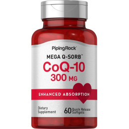 Коэнзим Piping Rock CoQ10 300 mg 60 Quick Release Softgels Piping Rock