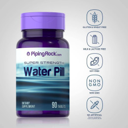 Комплекс для баланса жидкости в организме Piping Rock Super Strength Water Pill, 90 Tablets Piping Rock