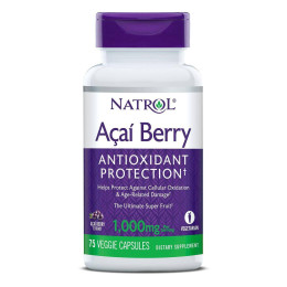 Экстракт ягод асаи Natrol Acai Berry 1000 mg 75 Veggie Caps Natrol