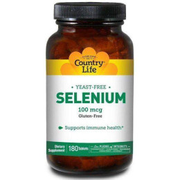 Селен Country Life Selenium 100 mcg 180 Tablets Country Life