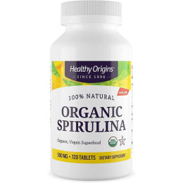 Спирулина Healthy Origins Spirulina Organic 500 mg 720 Tabs Healthy Origins