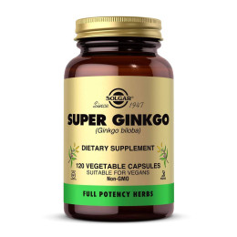 Super Ginkgo, Full Potency 120 veg caps Solgar