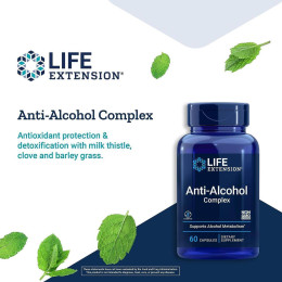 Anti-Alcohol, HepatoProtection Complex, 60 Vegetarian Capsules Life Extension