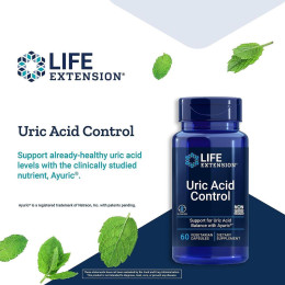 Uric Acid Control, 60 Vegetarian Capsules Life Extension