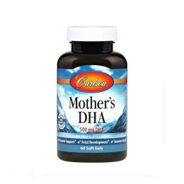 ДГК для кормящих мам Carlson Mother's DHA 60 Soft Gels Carlsson