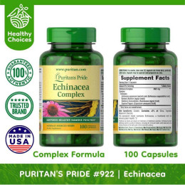 Echinacea Complex 100 Capsules Puritan's Pride