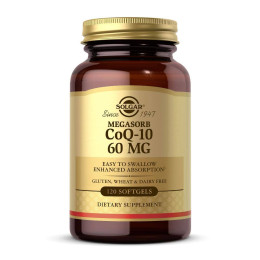 Коэнзим Solgar Megasorb CoQ-10, 60 mg, 120 Softgels Solgar