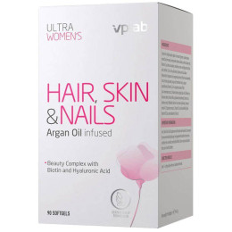 Жіночі мультивітаміни для волосся, шкіри та нігтів Vp Lab Ultra Women's Hair, Skin & Nails 90softgels VPLab