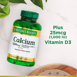 Calcium 1200mg+25mcg D3 220rapid release softgels Nature's Bounty