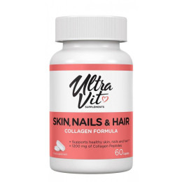 Витамины для волос кожи и ногтей VPLab UltraVit Skin Nails & Hair 60 caplets