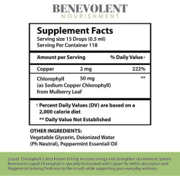 Хлорофіл Benevolent Nourishment Liquid Chlorophyll 59 ml