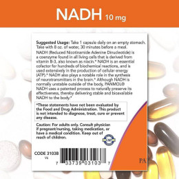 NADH 10mg With 200mg Ribose 60vcaps