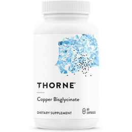 Мідь Thorne Research Copper Bisglycinate, 60 Vegetarian Capsules Thorne Research