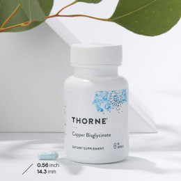 Мідь Thorne Research Copper Bisglycinate, 60 Vegetarian Capsules Thorne Research