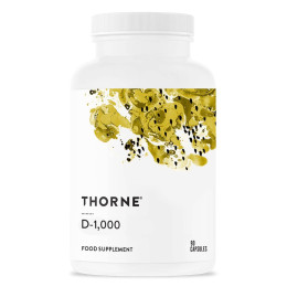 Вітамін D3 Thorne Research D-1000, 90 Capsules Thorne Research