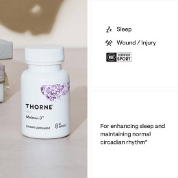 Мелатонін Thorne Research Melaton-3, 60 Vegetarian Capsules Thorne Research