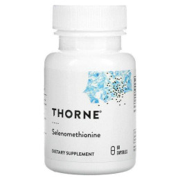 Селен Thorne Research Selenomethionine, 60 Capsules Thorne Research