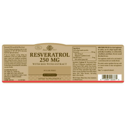 Ресвератрол Solgar Resveratrol, 250 mg, 30 Softgels Solgar