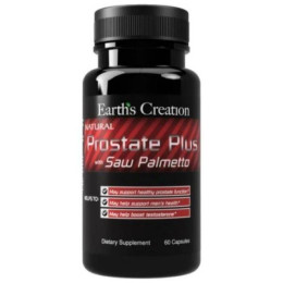 Рослинний комплекс для простати Earths Creation Natural Prostate Plus with Saw Palmetto 60 caps Earth's Creation