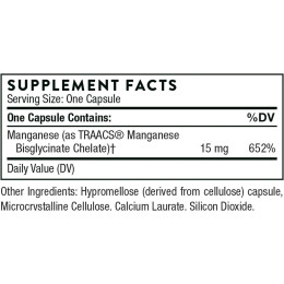 Бісгліцинат марганцю Thorne Research Manganese Bisglycinate, 60 Capsules Thorne Research