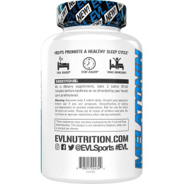 Melatonin 5mg 100 Tablets Evlution Nutrition