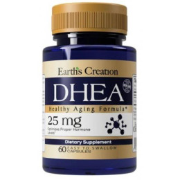 Дегидроэпиандростерон Earth‘s Creation​​​​​​​ DHEA 25 mg 60 caps Earth's Creation