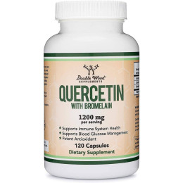 Кверцетин із бромелайном Double Wood Quercetin With Bromelain 1200 mg 120 capsules