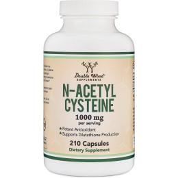 N-Ацетилцистеїн Double Wood N-Acetyl Cysteine 1000 mg 210 capsules