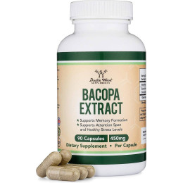 Екстракт бакопи дрібнолиста Double Wood Bacopa Monnieri Extract 450 mg 90 capsules