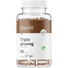 Потрійний женьшень OstroVit Triple Ginseng 90 caps OstroVit