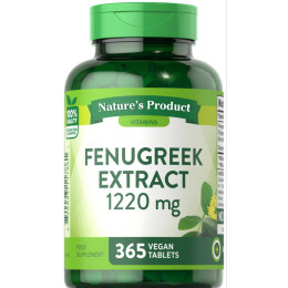 Fenugreek Extract, 1220 mg, 365 Vegan Tablets Nature's Truth