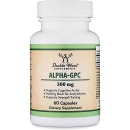 Альфа-ГПХ Double Wood Alpha GPC 300 mg, 60 capsules