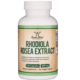 Родиола розовая Double Wood Rhodiola Rosea Extract 500 mg 120 capsules