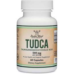 Таурорсодезоксихолевая кислота Double Wood TUDCA Tauroursodeoxycholic Acid 250 mg, 60 capsules