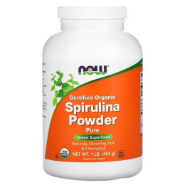 Спирулина Now Certified Organic Spirulina Powder 454 g NOW