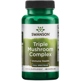 Комплекс грибов Swanson Full Spectrum Triple Mushroom Complex 60 Caps Swanson