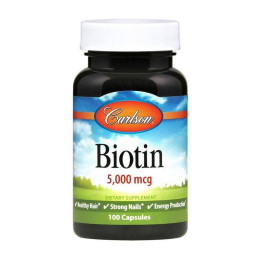 Біотин Carlson Biotin 5000 mcg 100 caps Carlsson