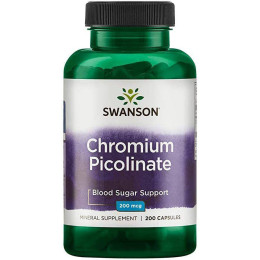 Chromium Picolinate 200 mcg 200 caps Swanson