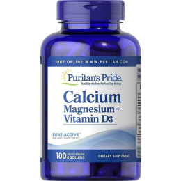 Calcium Magnesium with Vitamin D 100 tablets Puritan's Pride