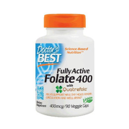 Фолат Doctor's Best Folate 400 Fully Active 90 veg caps Doctor's Best