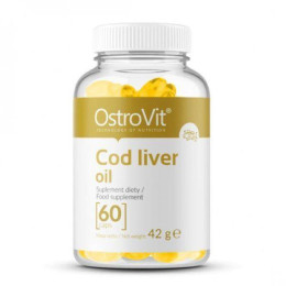 Масло з печінки тріски Ostrovit Cod Liver oil 60 caps OstroVit