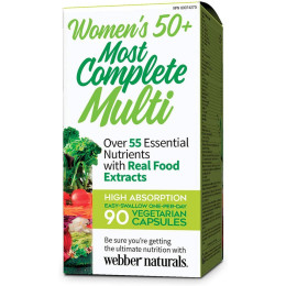 Мультивітамінний комплекс для жінок 50+ Webber Naturals Womens 50+ Most Complete Multi 90 caps Webber Naturals