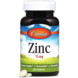 Цинк Carlson Zinc 15 mg 250 tabs Carlsson